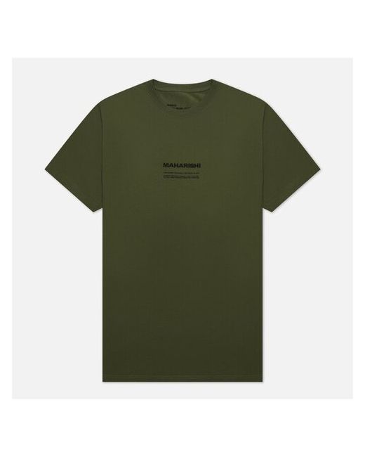 Maharishi футболка Miltype Crew Neck оливковый Размер M