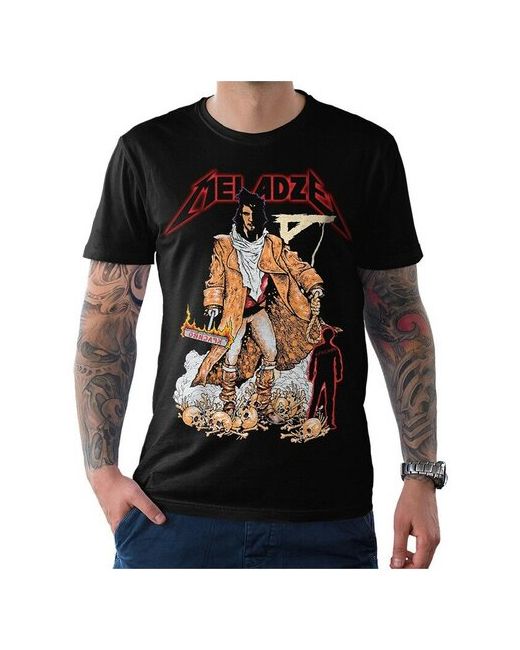 Dream Shirts Футболка Meladze Metallica Металлика Черная 2XL