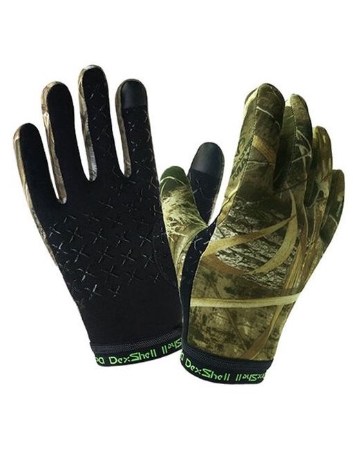 DexShell Перчатки водонепроницаемые Drylite RealTree MAX-5 DG9946 Чёрный/Зеленый размер перчаток L