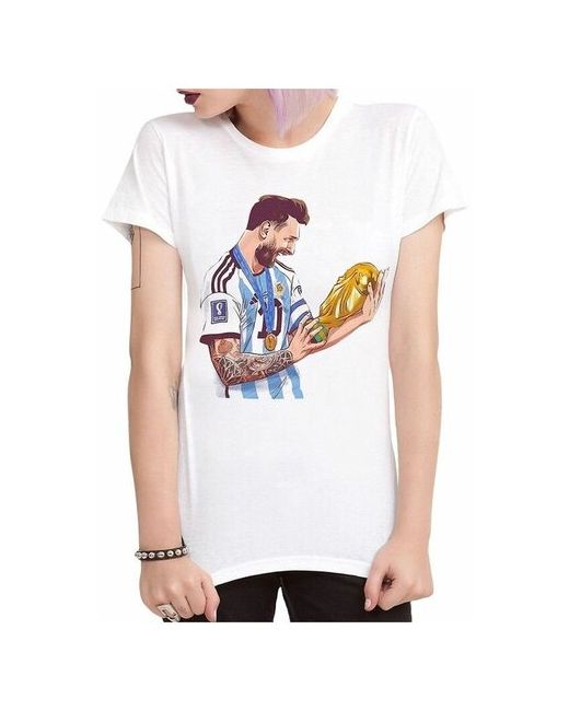 Dream Shirts Футболка DreamShirts Лионель Месси Messi Чемпионы Мира 2022 Черная S