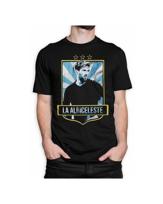 Dream Shirts Футболка DreamShirts Лионель Месси Lionel Messi Черная 2XL