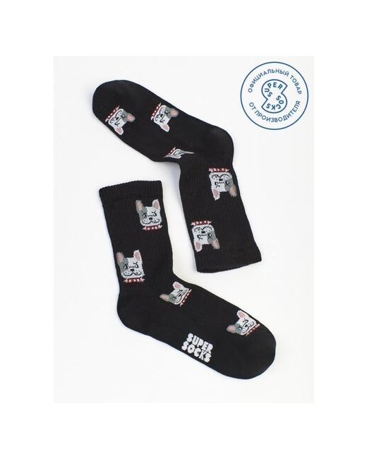 Super socks Носки с принтом Злой бульдог