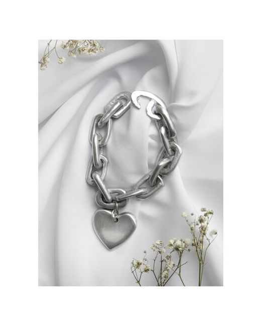 Vestopazzo Итальянский алюминиевый браслет серебряного цвета