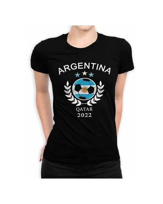 Dream Shirts Футболка DreamShirts Чемпионы Мира 2022 Сборная Аргентины Черная XL