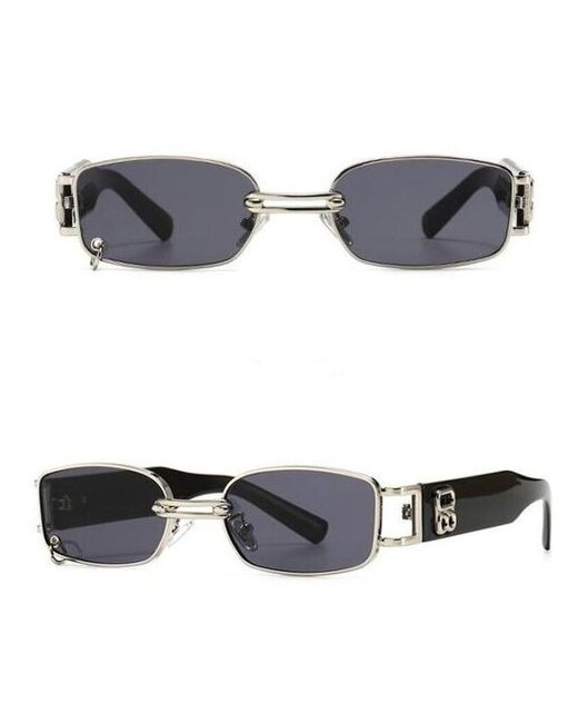 Dc Солнцезащитные очки для и в стиле ретро модный брендовый дизайн серебряной оправе с кольцом унисекс