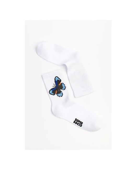 Super socks Носки с принтом Бабочка