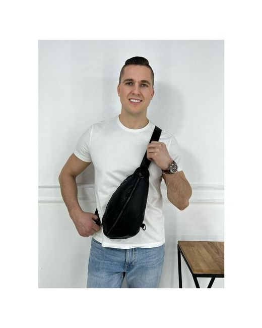 Jeanferano сумка на одно плечо Сумка-слинг Нагрудная Однолямочный рюкзак Черного цвета.