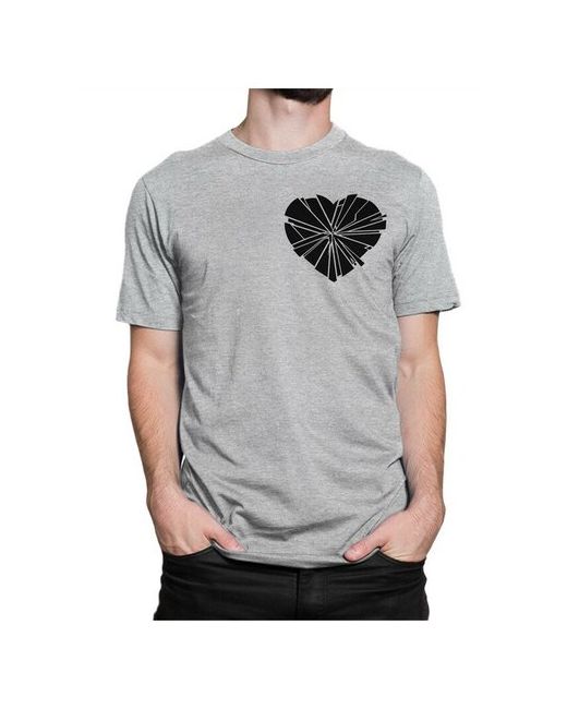 Dream Shirts Футболка с принтом Разбитое сердце Осколки сердца XL