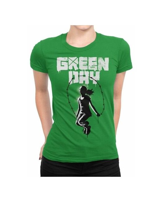 Dream Shirts Футболка DreamShirts Green Day Панк Рок Зеленая XL