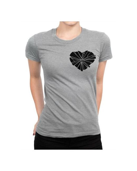 Dream Shirts Футболка с принтом Разбитое сердце Осколки сердца 2XL