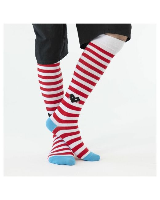 St. Friday Гольфы Socks дела сердечные полоски поперечные размер 42-46