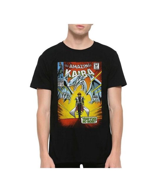 Dream Shirts Футболка с принтом Аниме Кайба Kaiba аниме постер Черная XL