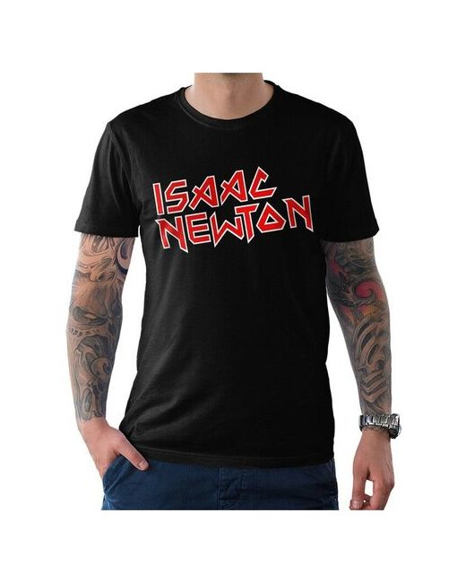 Dream Shirts Футболка с принтом Рок Исаак Ньютон Метал Isaac Newton Черная XL
