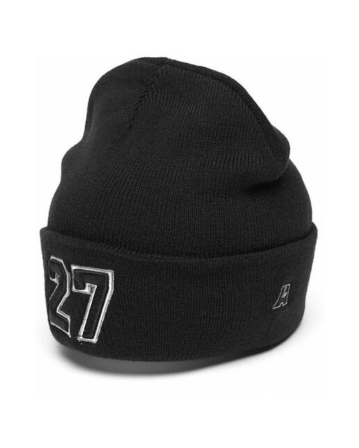Atributika &amp; Club™ Шапка с номером 27 черная номерная шапка цифрами Два семь отворотом атрибутика и клуб