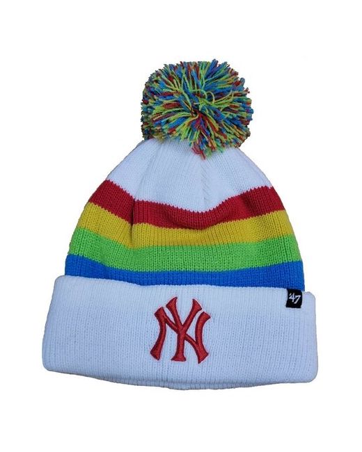 '47 Brand Шапка 47BRAND Highlighter Cuff Knit New York Yankees B-HILTR17ACE-WH