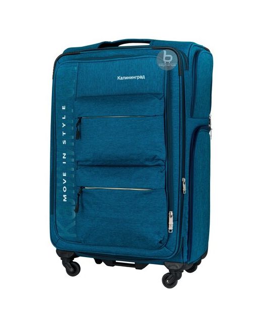 Bagmaniya Тканевый чемодан на 4-х колесах Багаж Большой 95Л Прочный и непромокаемый