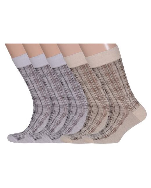 Lorenzline Комплект из 5 пар мужских носков микс 1 размер 25