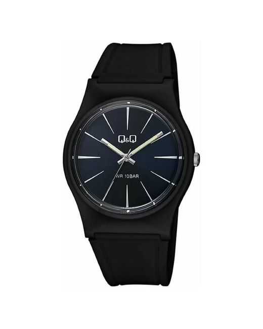 Q&Q VS42-010 кварцевые наручные часы со штриховыми индексами