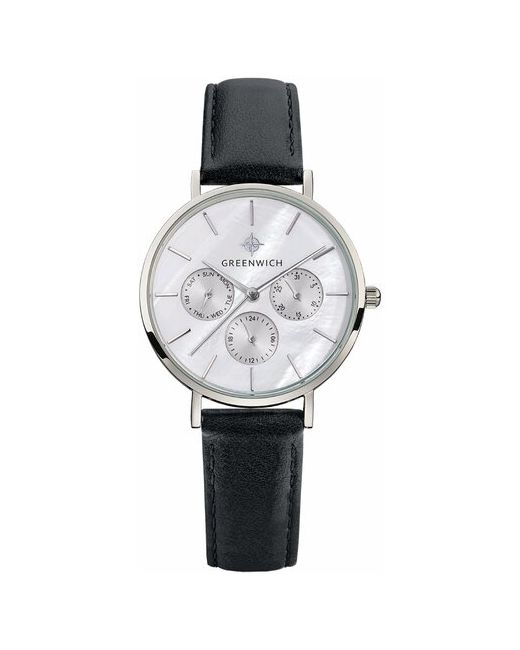 Greenwich GW 307.11.53 наручные часы со стрелочным календарем и 24-часовым форматом времени