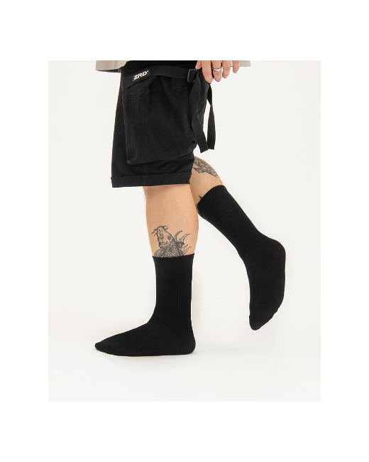 Ganalyly 5 пар носки высокие хлопковые классические черные с полоской