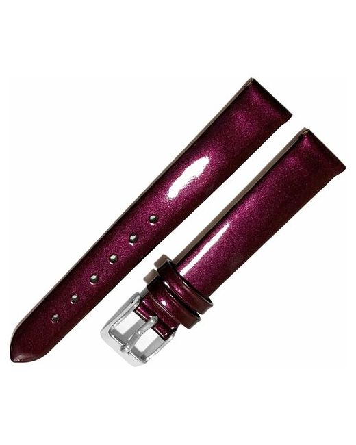 Ardi Ремешок 1403-01 слива ЛАК бордовый кожаный ремень мм для часов наручных лаковый из натуральной кожи