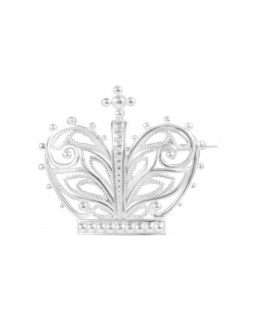 Костромской ювелирный завод Брошь серебро в форме короны коюз Н44020161