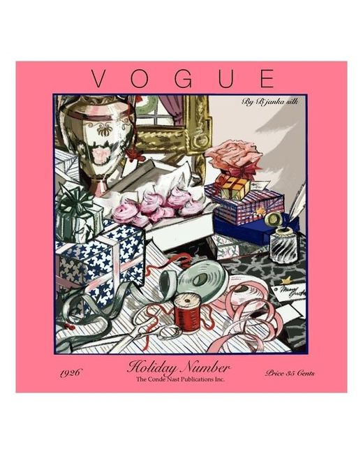 Bjanka silk Шелковый платок каре Vogue Holiday edition