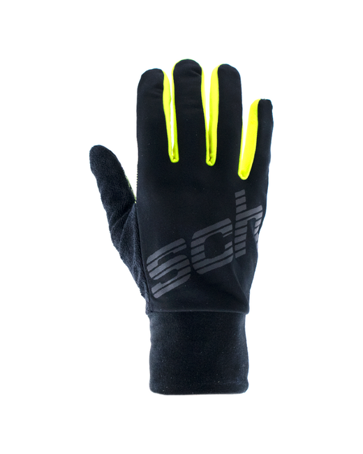 Reusch Перчатки горнолыжные Ian Touch-Tec Black/Safety Yellow inch дюйм11