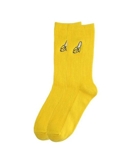 AnyMalls Носки рибана Цветные носки Модные с рисунком Высокие вышивкой Банан/Персик/Авокадо/Вишня