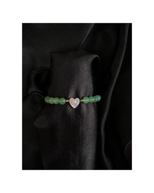 ANTARES|studio браслет в минималистичном стиле из натурального камня Pearl heart коллекция 2022-2023 Pinterest жадеит