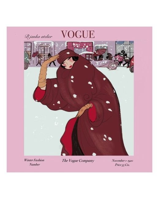 Bjanka silk Шелковый платок паше от Vogue November 1920