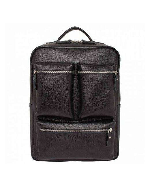 Lakestone кожаный рюкзак для ноутбука Norley Black 918306/BL