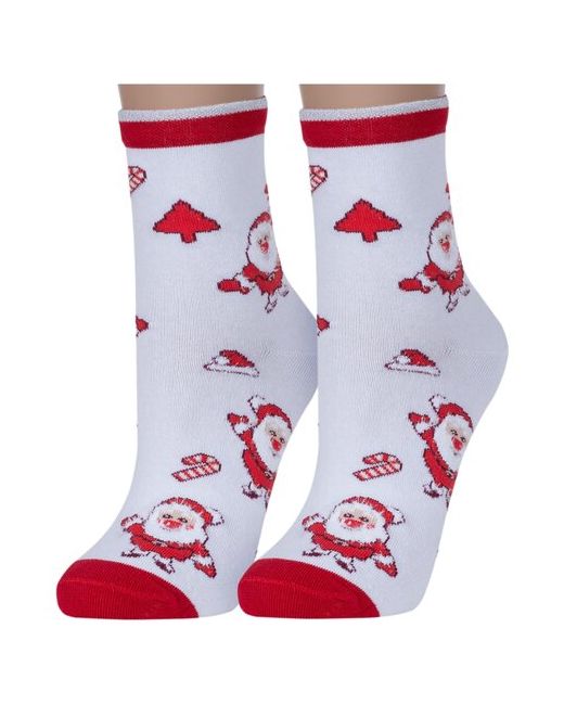 Красная Ветка Комплект из 2 пар женских носков с-1441 размер 23-25