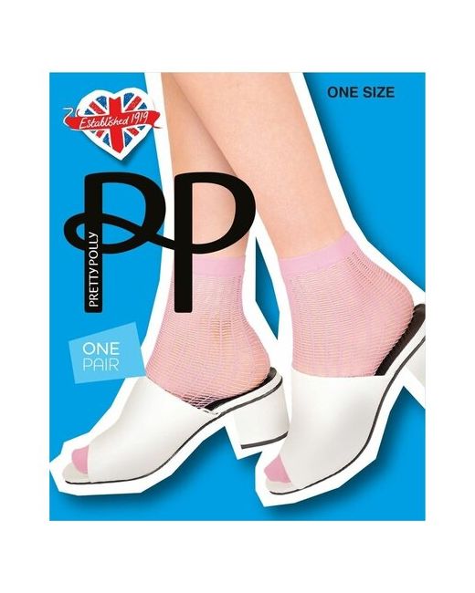 PrettyPolly Трендовые носки в сетку Fashion Anklets S-M-L