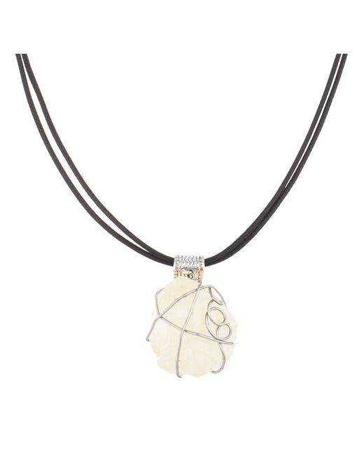 Stone Premium Подвеска с натуральным камнем кулон из цитрина подарок для знака зодиак Близнецы
