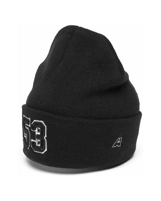 Atributika &amp; Club™ Шапка с номером 53 черная номерная шапка цифрами Пять три отворотом атрибутика и клуб