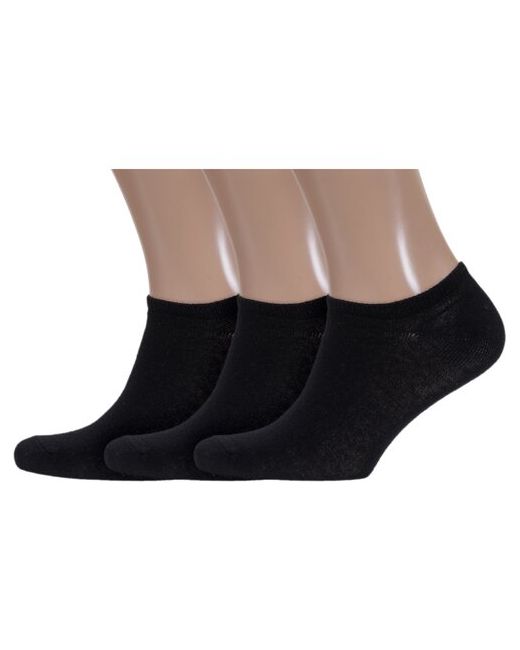 Vasilina Комплект из 3 пар мужских носков черные размер 27-29