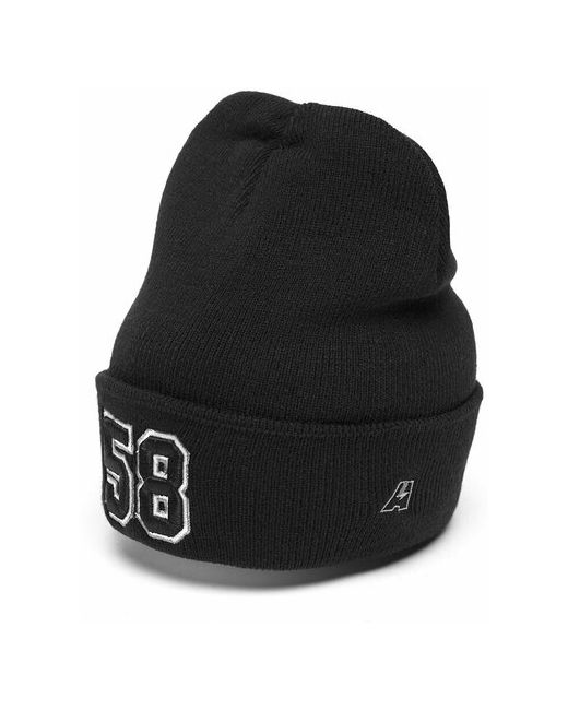 Atributika &amp; Club™ Шапка с номером 58 черная номерная шапка цифрами Пять восемь отворотом атрибутика и клуб