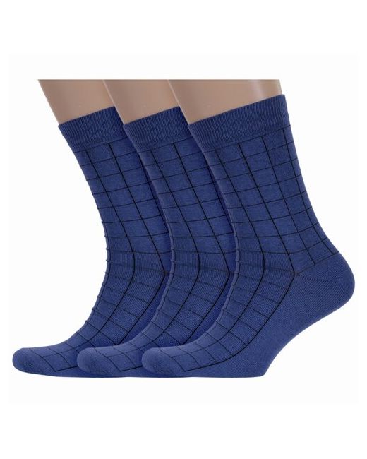 Vasilina Комплект из 3 пар мужских носков 8с8153 джинсовые размер 27-29