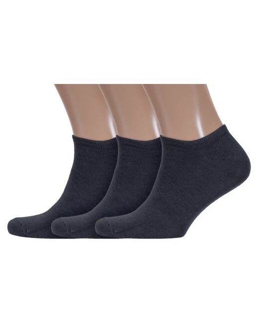 Vasilina Комплект из 3 пар мужских носков графитовые размер 27-29