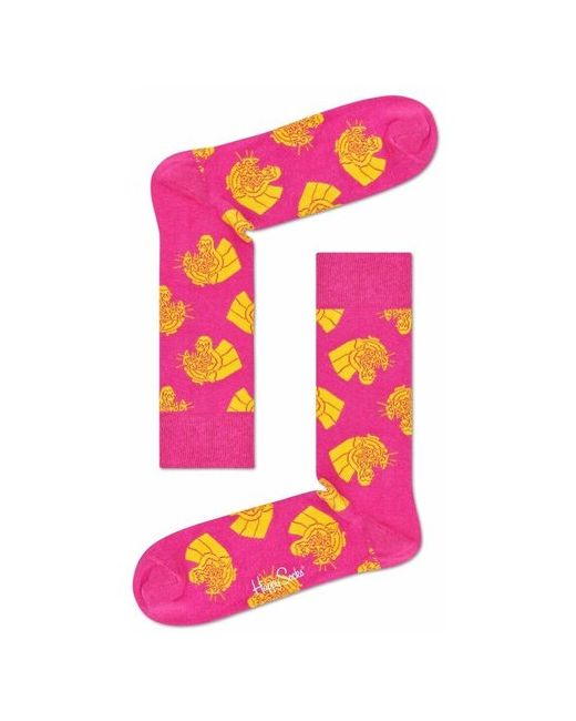 Happy Socks Носки унисекс Mountain Lion Sock с тигриными мордами 25