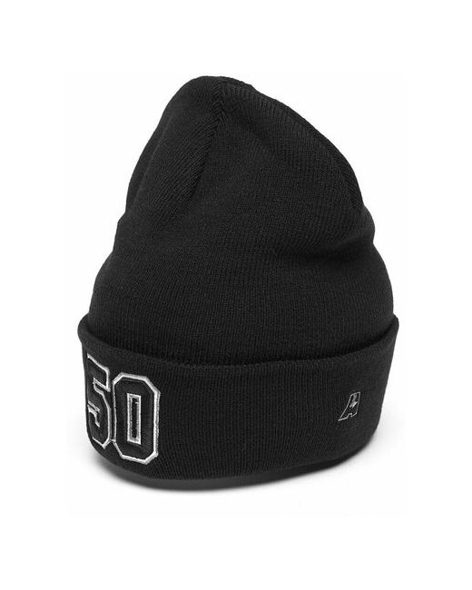 Atributika &amp; Club™ Шапка с номером 50 черная номерная шапка цифрами Пять ноль отворотом атрибутика и клуб