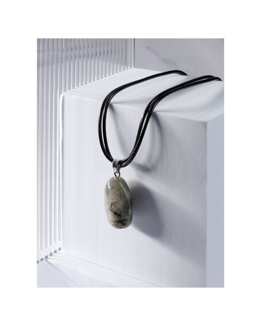 Stone Premium Подвеска с натуральным камнем кулон из лабрадора необычный подарок для Раков