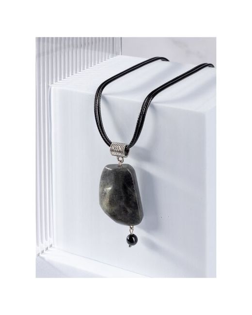 Stone Premium Подвеска с натуральным камнем кулон из лабрадора необычный подарок для Раков