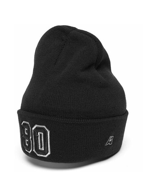 Atributika &amp; Club™ Шапка с номером 80 черная номерная шапка цифрами Восемь ноль отворотом атрибутика и клуб
