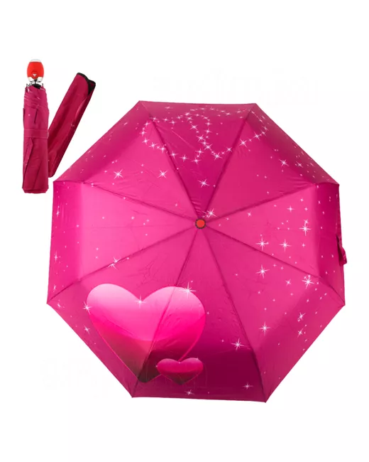 Эврика Зонт Для Любимых складной зонт с сердцем 8 спиц диаметр купола 100 см