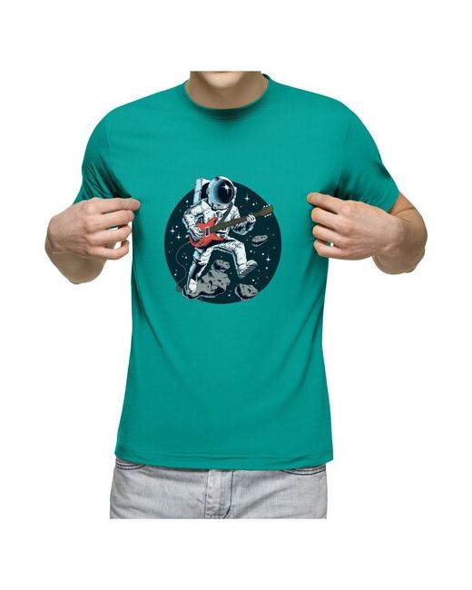 US Basic футболка Космонавт с гитарой 2XL