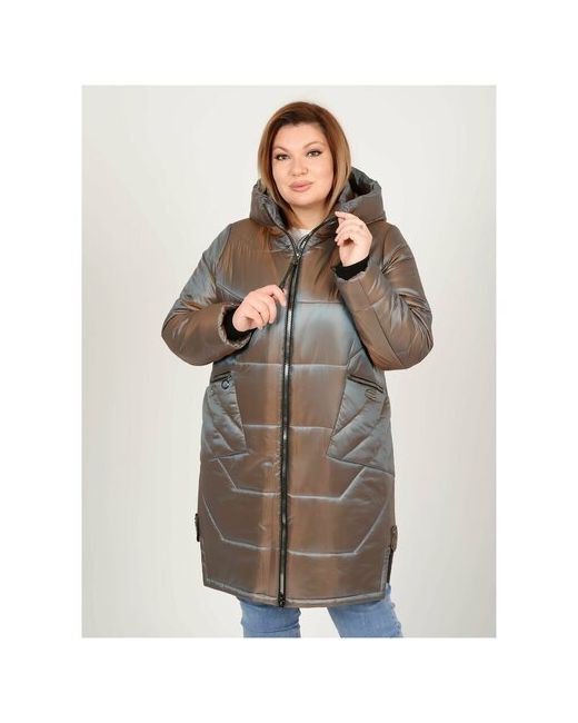 Karmel Style Пальто зимнее кармельстиль с капюшоном пальто еврозима стеганное
