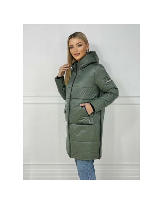 Karmel Style Пальто зимнее кармельстиль с капюшоном пальто еврозима стеганное 70 размер