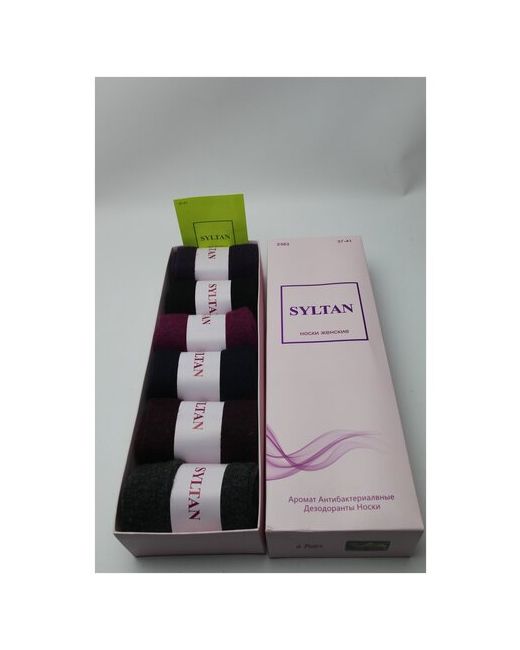 syltan Комплект женских антибактериальных дезодорированных носков 2363 6 пар размер 37-41